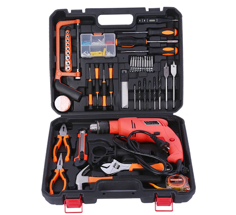 Hardware tool set, combination wrench set, electric tool gift