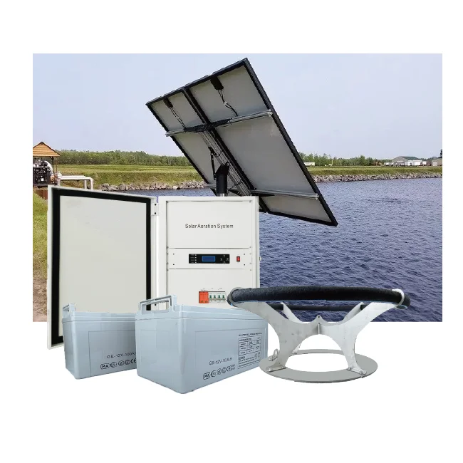 Hober Safety Voltage 24V DC Solar Powered Paddle Aerator Pond Aeration System With Battery
