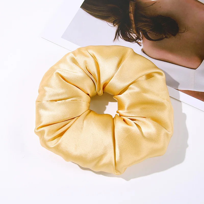 Hair Accessories Hair Tie Large Size 7cm 100% Mulberry Silk Hair Scrunchies