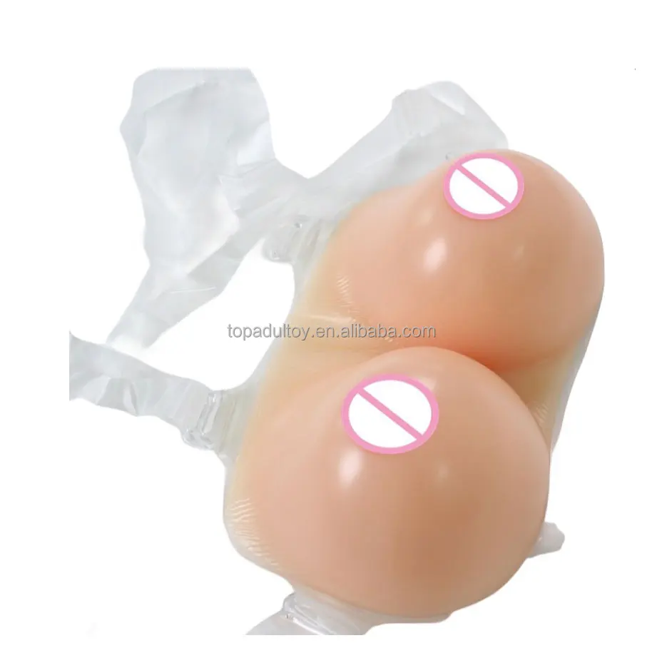 Topadultoy 100% Real Full Silicone Breast Boots Crossdressing Drag Queen Huge Bust Breast Forms