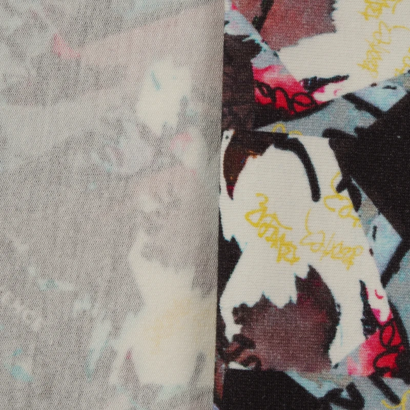 customized digital print cotton spandex Jersey fabric 32S Combed Organic Cotton t shirts fabric