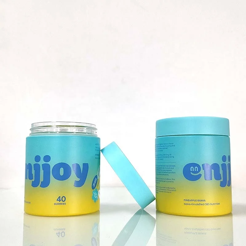 8oz Cosmetic Jars with Lids 250ml 300ml 16oz 500ml 1000ml Cosmetic Container Body Butter Jars colorful Pet Plastic