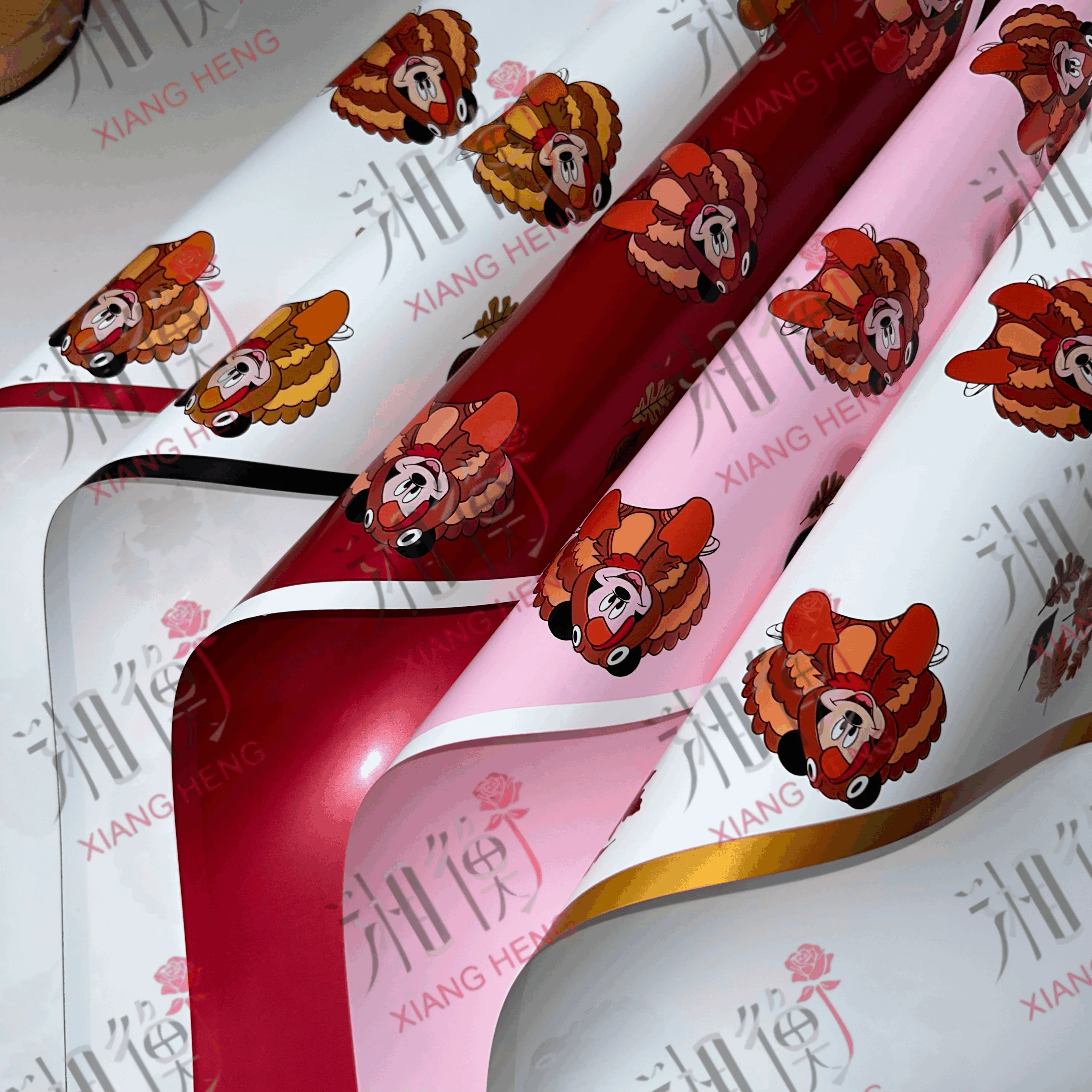 Flower Wrapping Paper Thanksgiving Turkey Elements floral Wrapping Paper florist Wholesale Packaging