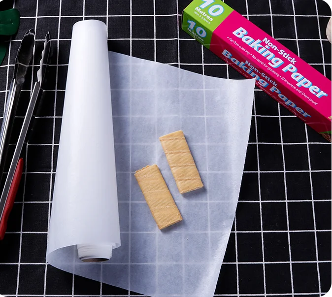 Custom design non-stick vegetable parchment baking paper sheets