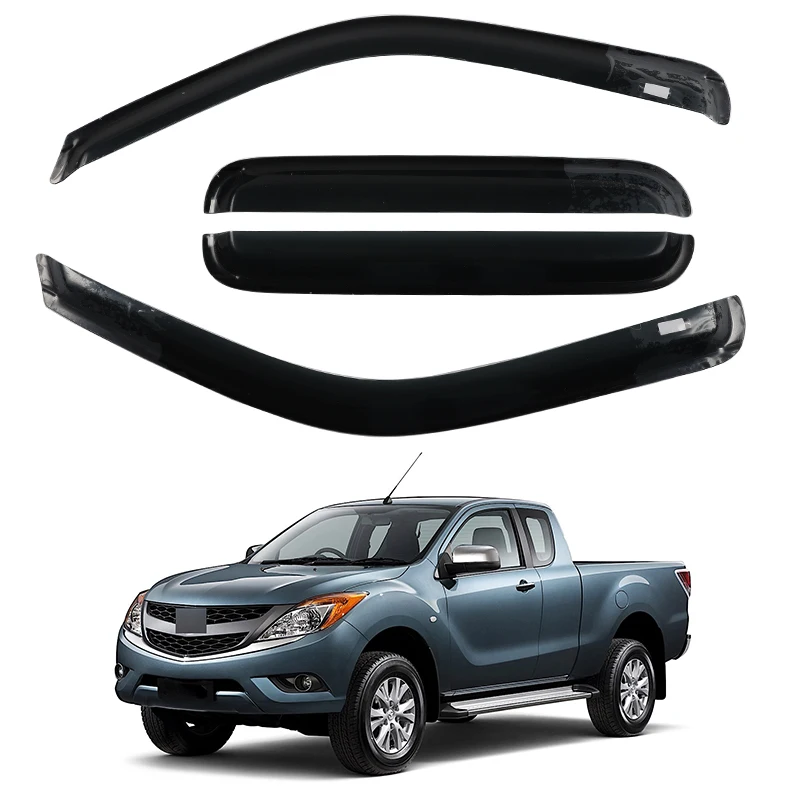 Factory Direct Auto Parts Door Window Visor Window Shield Rain Deflector Wind Guard For Mazda BT-50 2011