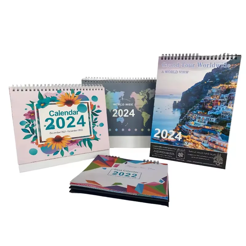 2024 Journey Desktop Wall Calendar Schedule Table Planner Yearly Week Months Date Organizer Office Desk Decoration Gift