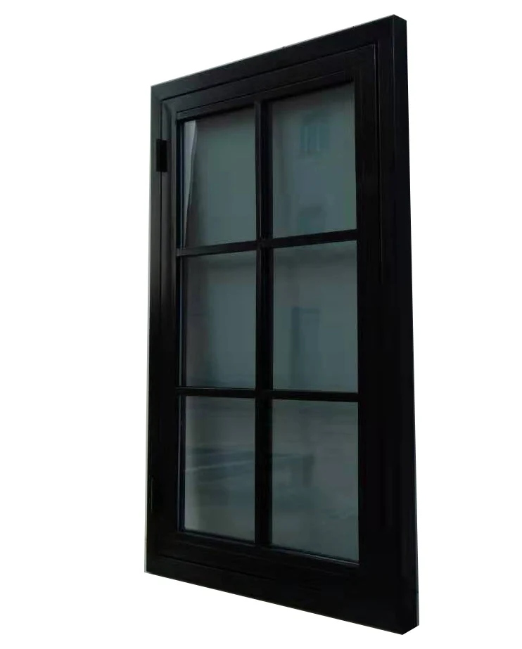 Simple iron window grills window modern style steel frame casement window
