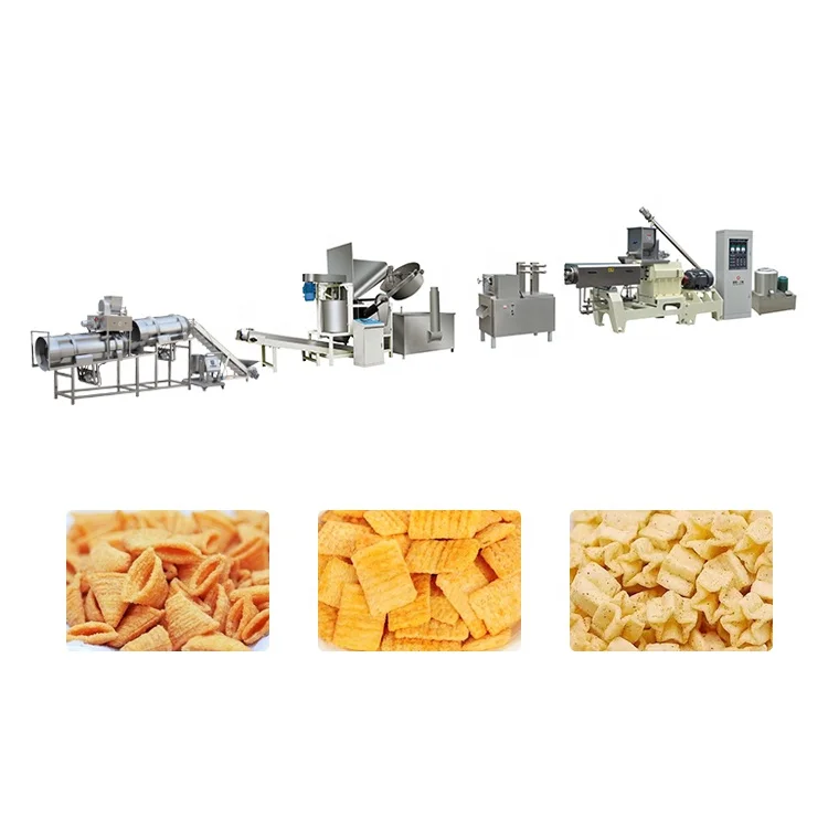 Snack Food Puffed Machine Cereal Rice Puffed Corn Snacks Extruder Food Extruder Machine Line