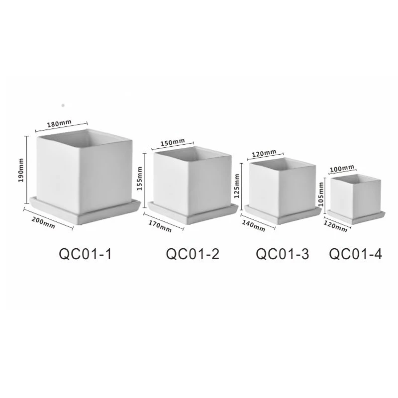 Customizable manufacture large Ceramic indoor and outdoor plant pot for nursery plants