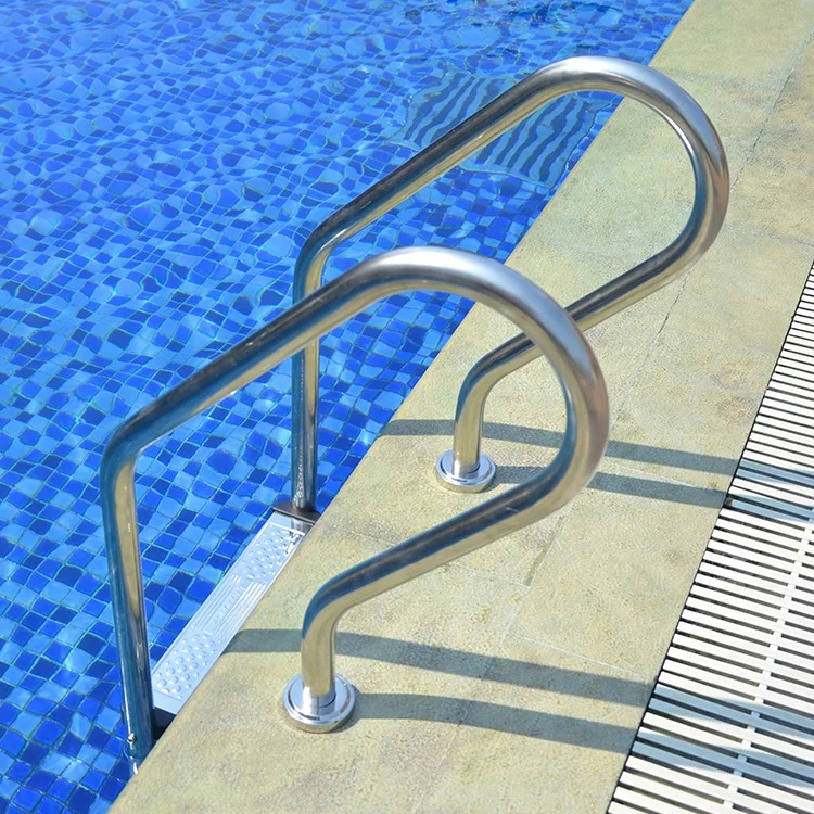 3-step modern swimming pool ladder handrail ladder for underground swimming pools