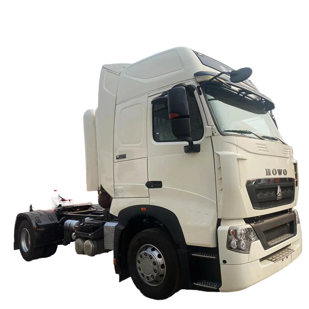 Высокопроизводительный 6x4 использованный TH7 HOWO тягач 540HP 12-колесная автоматическая коробка передач стандартное левое Рулевое управление