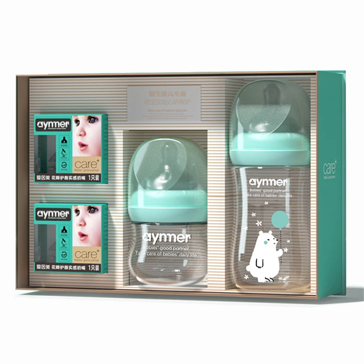 
High Quality Control 80ml/160ml Baby Bottles Drinking Cup Feeding Bottle Glass Baby Feeding Bottle 