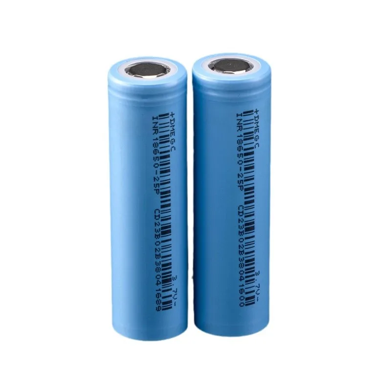 Lithium-ion Rechargeable Cell DMEGC INR18650-25P 3.6v 18650 2500mah battery 15C