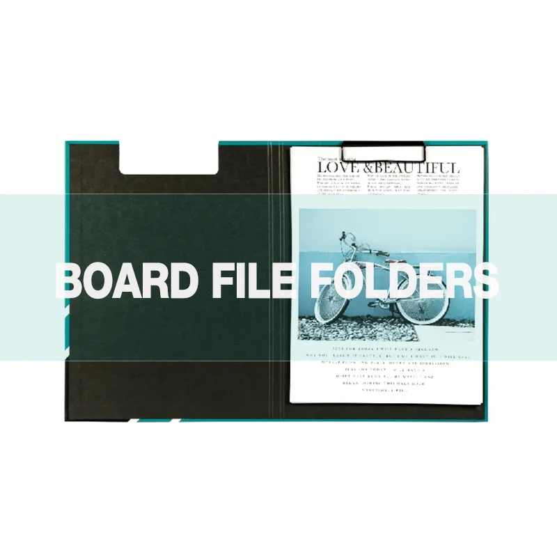 School Office Conference A4 Plastic Clipboard  Folder Organizers Writing Pad Memo Double Clip Board File Folders