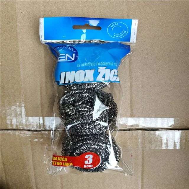 High quality AISI 430 cleaning Daily household items stainless steel pot scrubber stainless steel mesh scourer