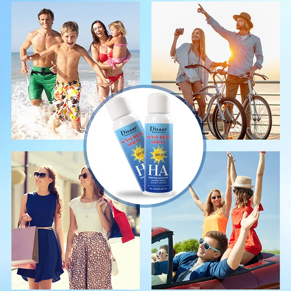 Disaar Солнцезащитный спрей Гиалуроновая кислота Улитка увлажнение spf50 +