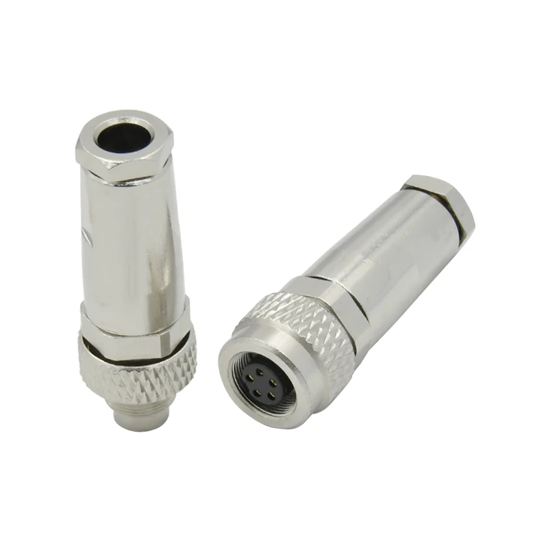 M9 metal plug male female 2 3 4 5 6 7 8 core electrical jack waterproof m9 assembly connector