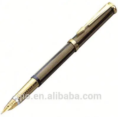 high quality classic gold plated metal fountain pen
