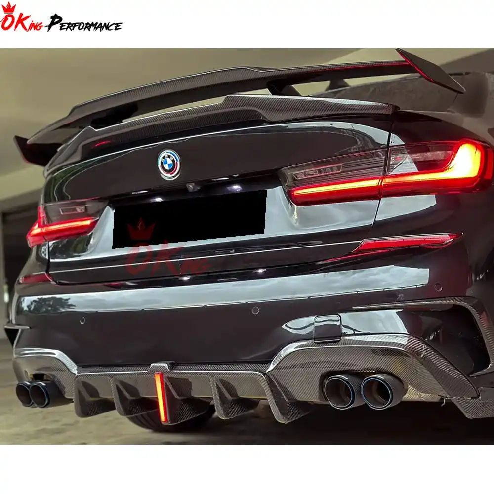 MP GT Style Rear Spoiler For BMW 3 Serises G20 Carbon Fiber GT Wing