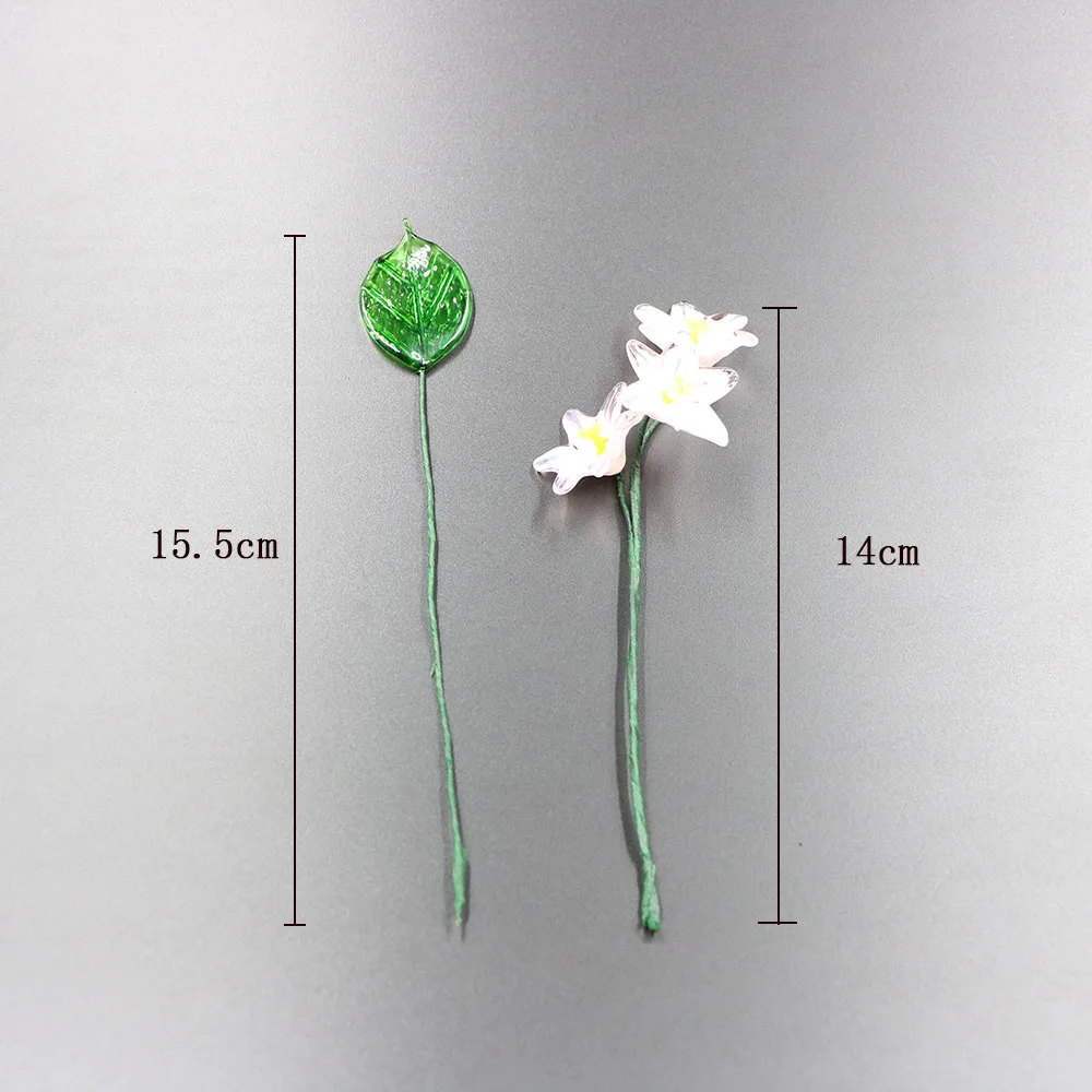Wholesale  Handmade lampwork borosilicate glass plant vase transparent glass clear vase for flowers