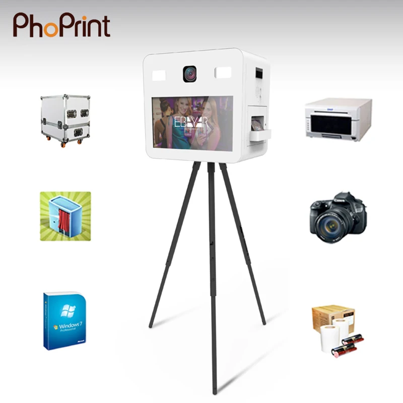 Phoprint 21.5 Inches Touch Screen Shell Camera Retro Instant Print Dslr Photo Booth