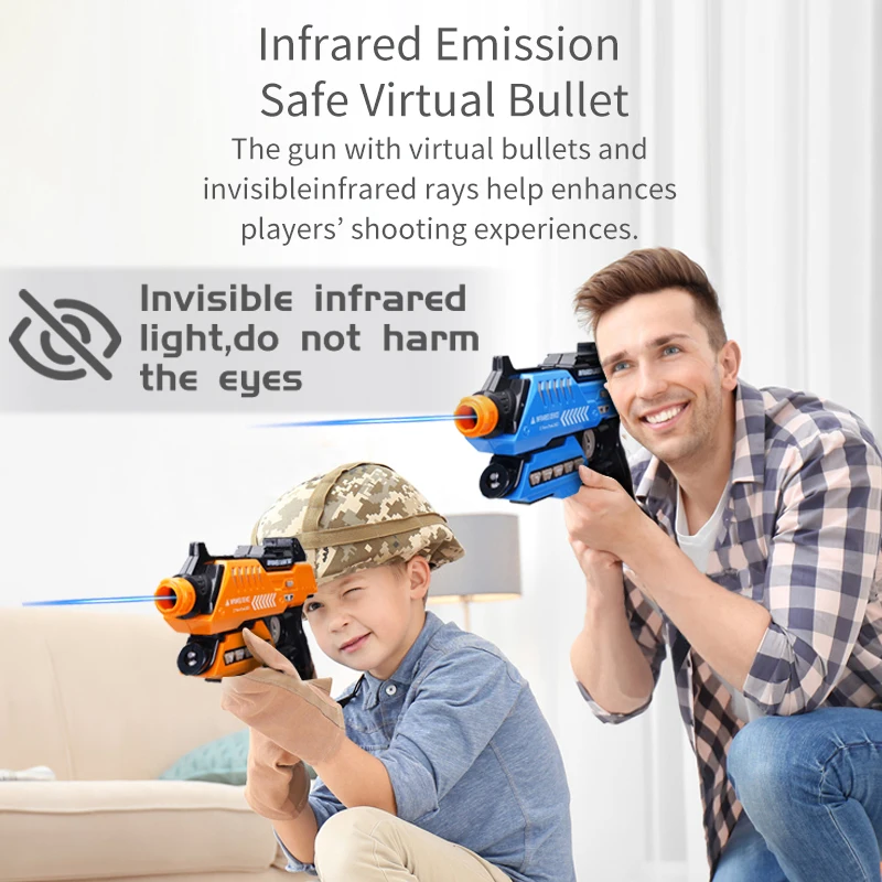 FIVE STAR 2024 Hot Selling Role Play Children Toys Outdoor Battle Game Plastic Laser shooting Gun Toy for Kids