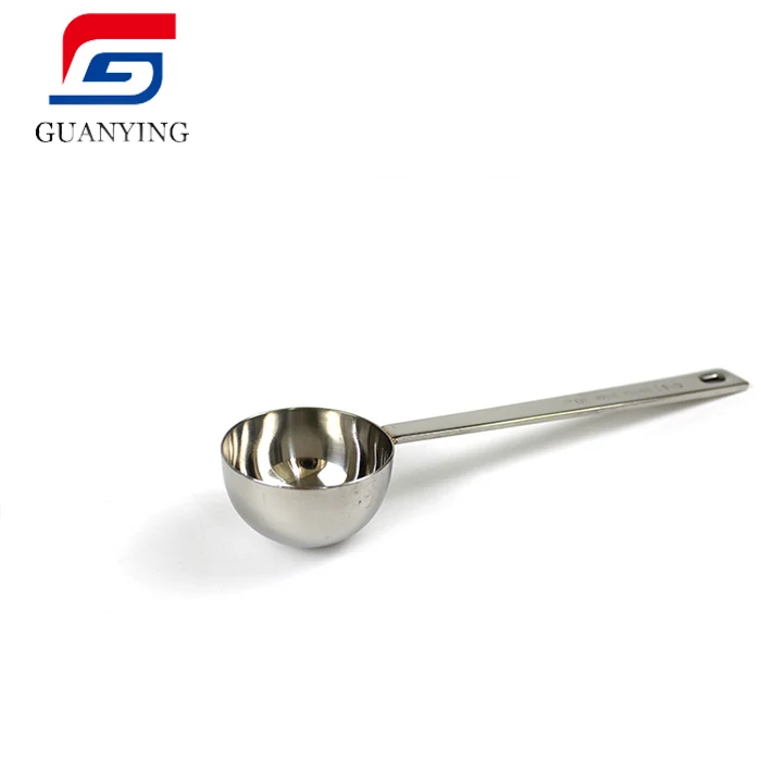 coffee scoop metal spice spoon 5ml stainless steel long handle