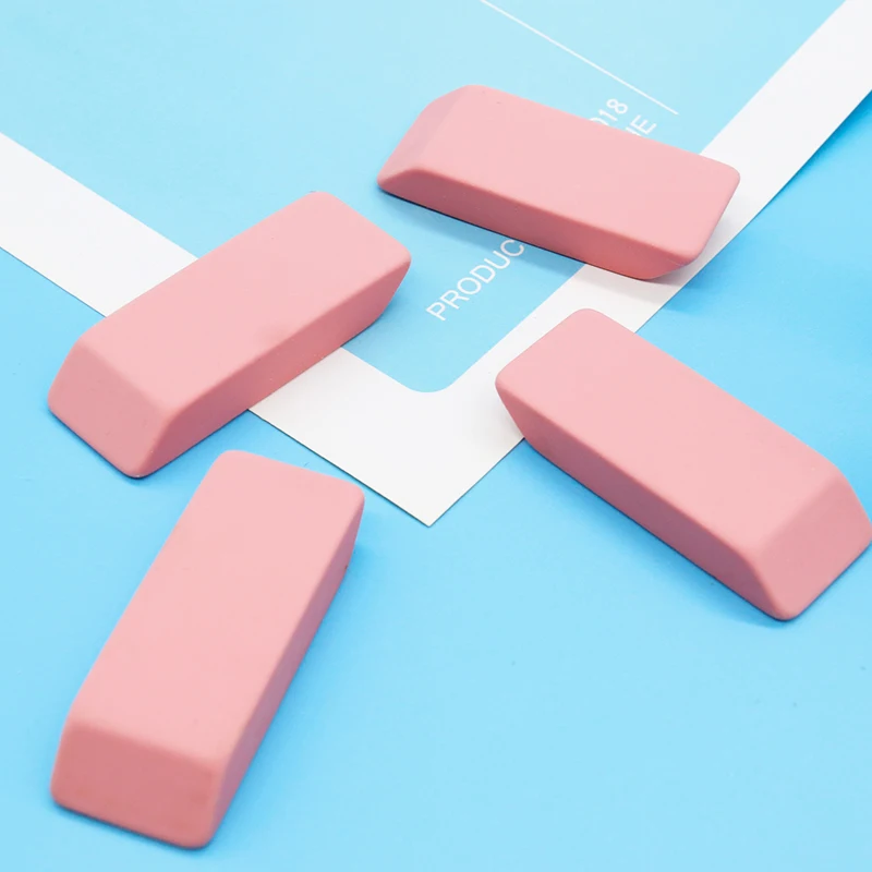 Pencil eraser high quality customized style good school office stationery plastic color