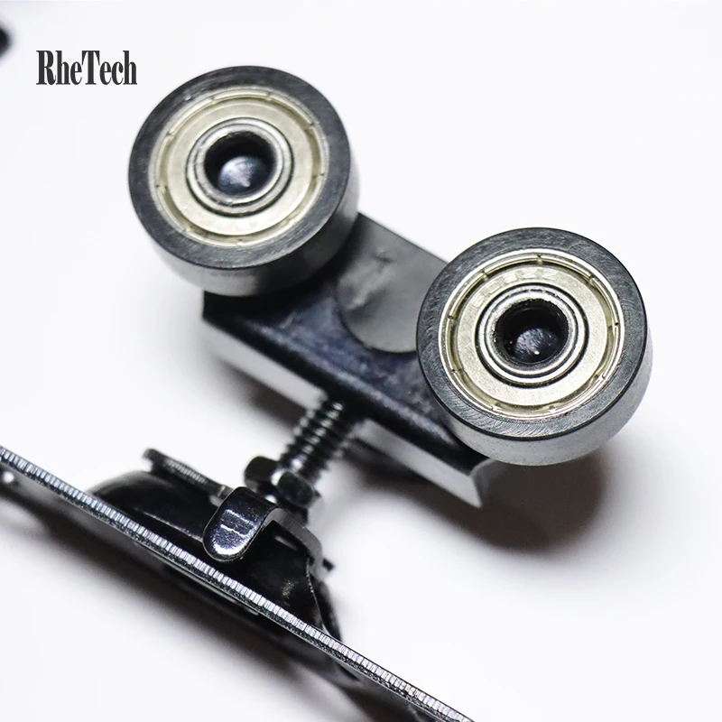 RHETECH Popular Hot Sale Silent Furniture Fittings Using Rollers Pulleys 3-Wheels Hanging Wheels Sliding Door System Rollers