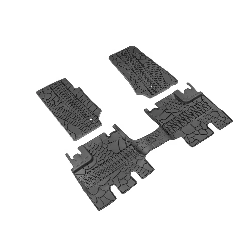 4 двери, напольные коврики с протектором для шин, автомобильный коврик для обуви 07-13 Jeep Wrangler JK 4x4, аксессуары для внедорожников