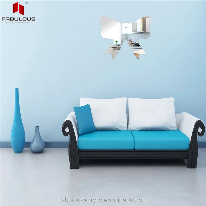 Акриловые наклейки на стену в форме любви для гостиной, зеркальные наклейки на стену, 3D наклейки на зеркала для мебели для дома