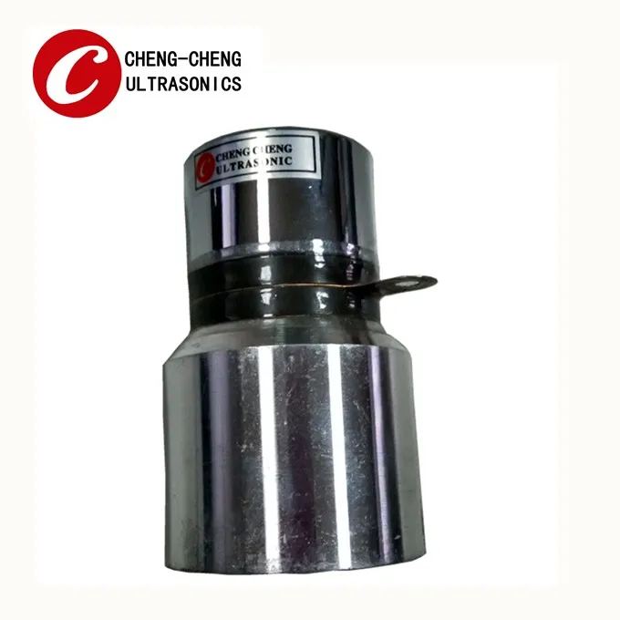 Ultrasonic piezo transducer for cleaner