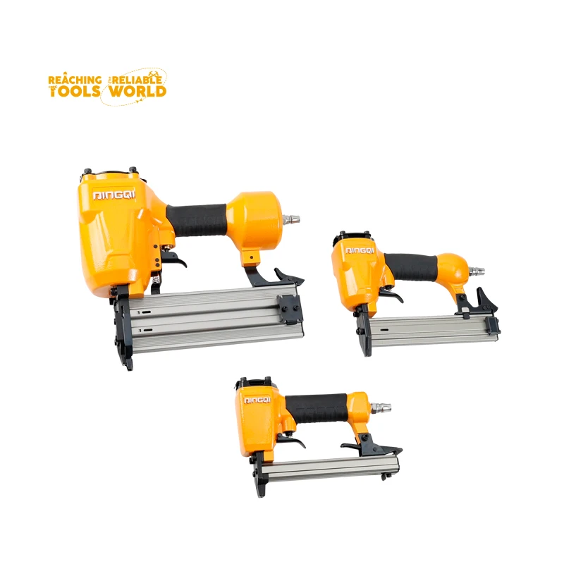 DINGQI F50 Direct 18 Gauge Air Nails Gun 15-50mm Brad Nail Gun Pneumatic Brad Nailer Stapler Gun