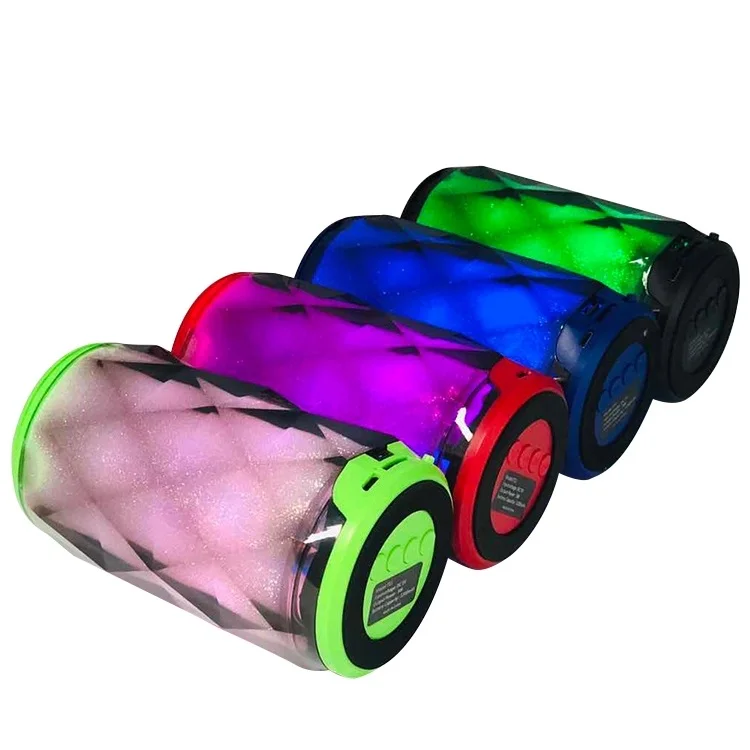 Manufacturer Factory Christmas Super Bass Hifi Sound Rhythmic Colorful Lighting Bluetooth Speakers Portable Speaker
