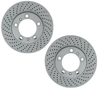 Genuine Front and Rear Disc Brake Rotors Kit For Porsche Cayman Boxster 98135140101 981 351 401 01