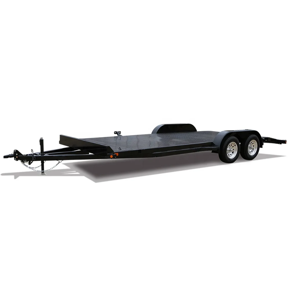 Best aluminum car hauler transport  3 car hauler trailer with car wheel strap