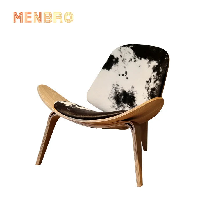 
China Wholesale Solid Wood Cowhide Genuine Leather Modern Relaxing Chair Recliner Lounge Chair 