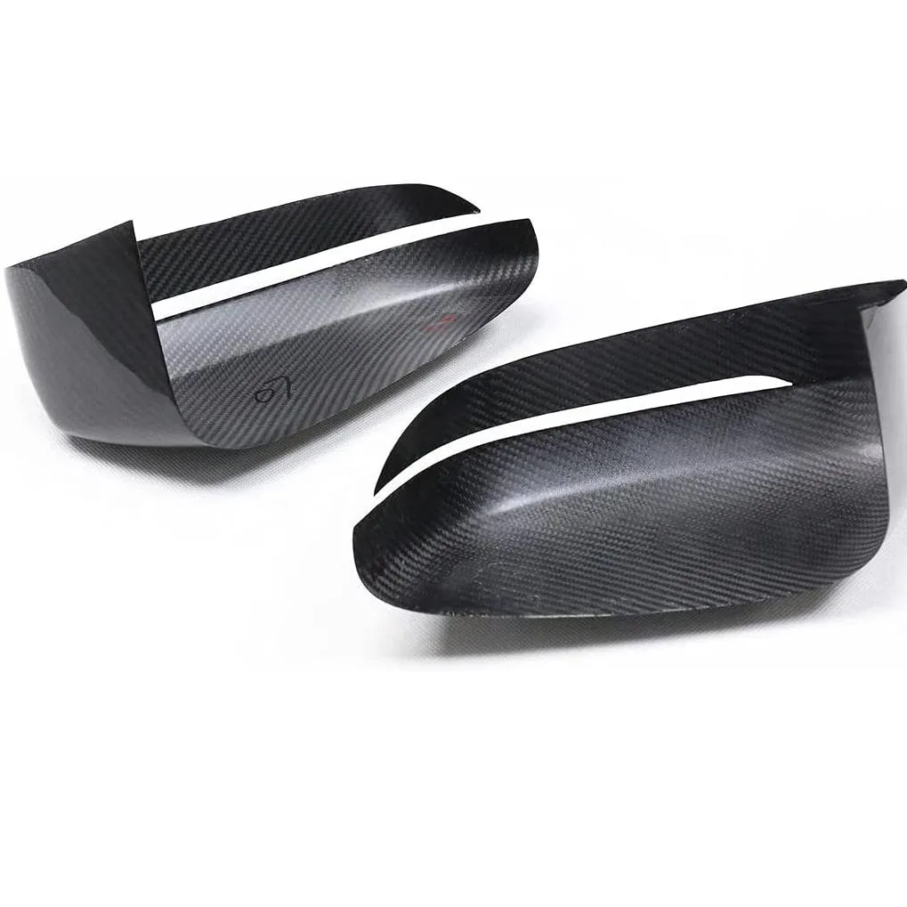 3K Glossy Twill Carbon Fiber Mirror Covers Caps Car Mirror Outside Shell