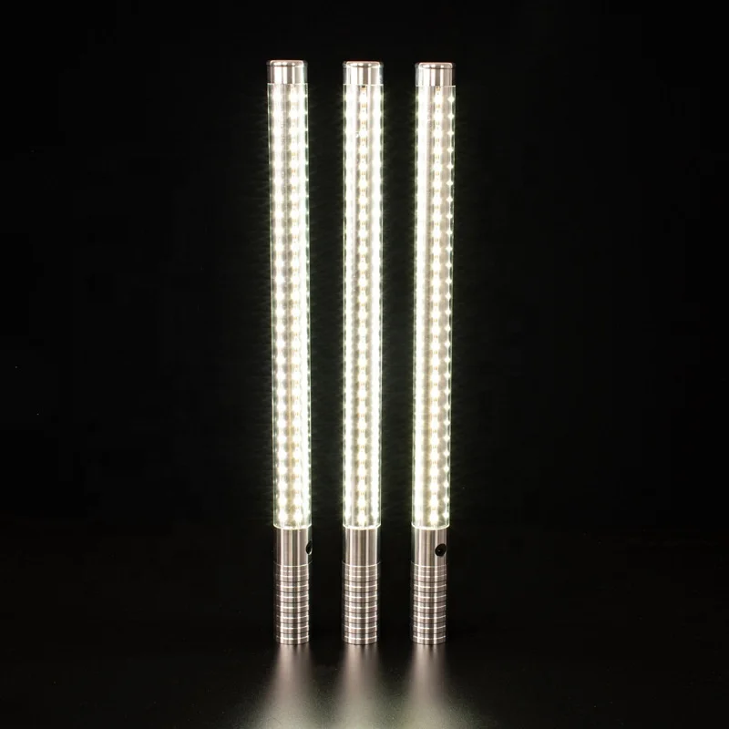 High Quality 60CM LED Bottle Presenter Light Metal LED Flashing Sparkler Baton Bright Light champagne Baton Stick For Night Club
