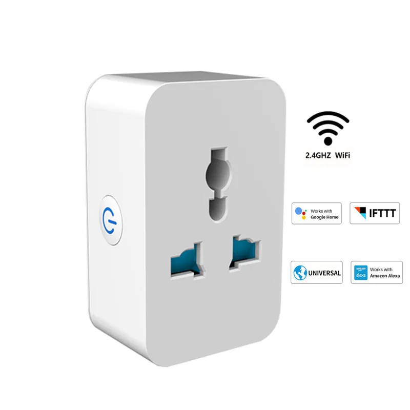 Universal Smart Power Socket 10A 15A UK EU Plug Adapter Converter Smart WIFI Plug Socket Power Switch APP Remote Control Timer