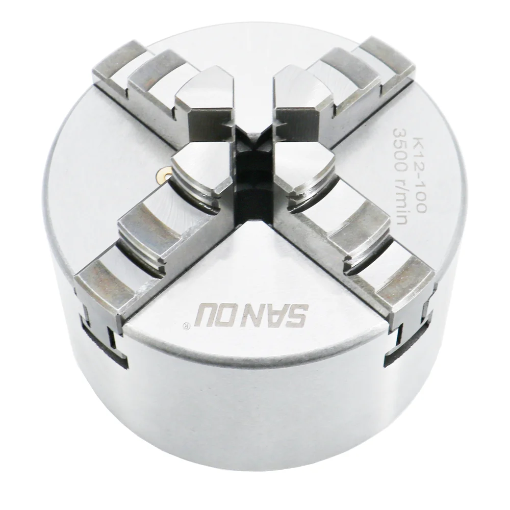 4 Jaws Wood Lathe Chuck HLTNC Brand Self-centering Chuck K12 Series 4jaws chuck 125mm for lathe machine