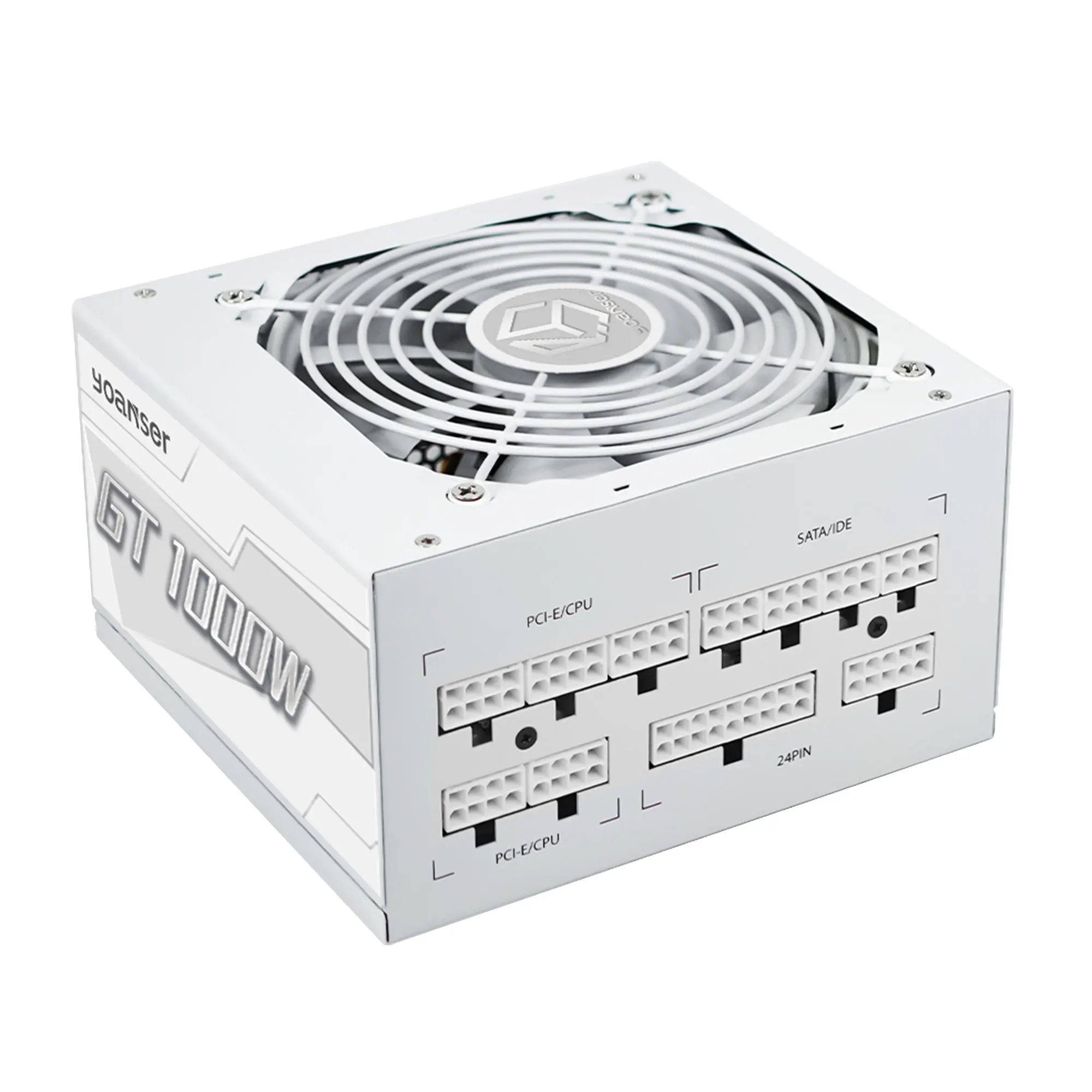 White Atx 80plus gold Efficiency GPU ATX Gaming PC Power Supply 1000W AC100-240V