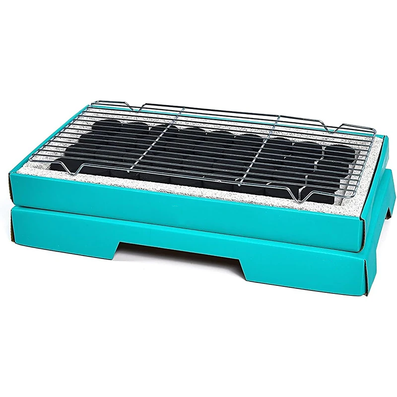 Disposable Charcoal Grill Camping and Tailgate Parties Small size Portable, Easy To Light, and Convenient
