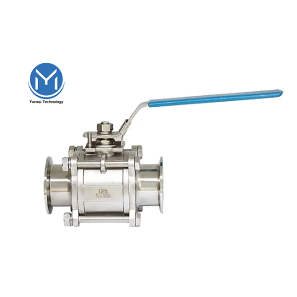 Sanitary Stainless Steel Ball Valve Food Grade Valve Vacuum 3pc Ball Valve