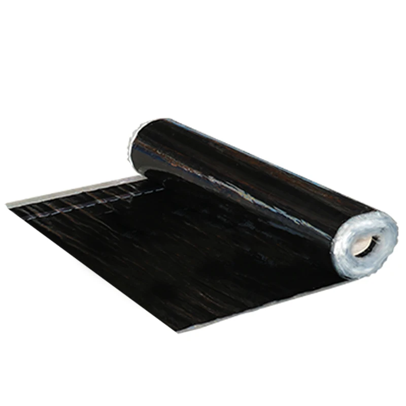 1.2mm Self Adhesive Polymer Modified Asphalt Waterproofing Membrane Bitumen Waterproof Pe Pet Film Fine Sand Isolation Fabric