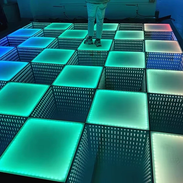 Лидер продаж 3D СВЕТОДИОДНЫЙ танцпол интерактивный светодиодный видео танцующий пол dj освещение динамики DJ CE водонепроницаемое стеклянное зеркало Свадебная вечеринка