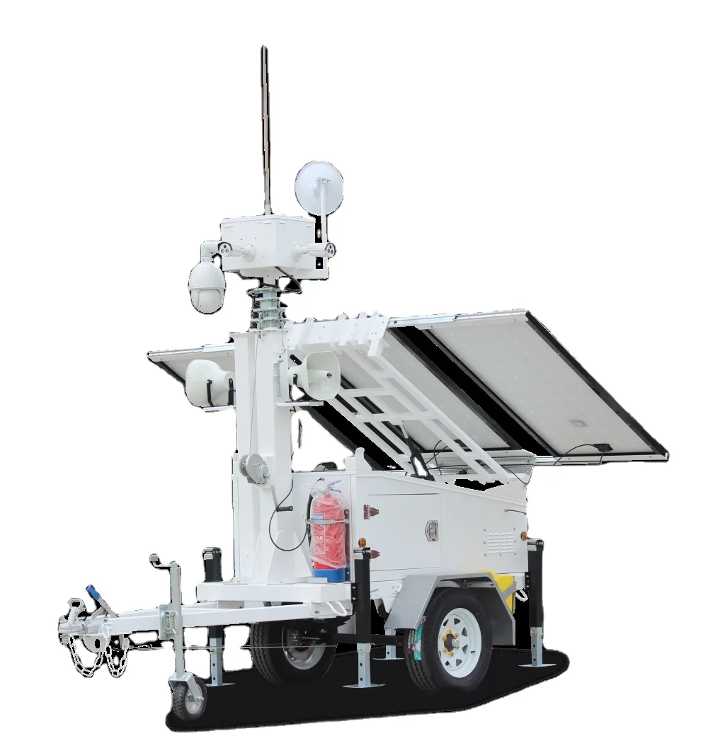 IR CCTV Camera Surveillance Trailer