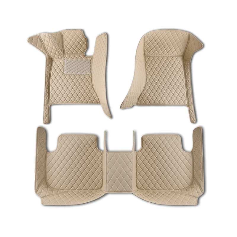 Customized Manufacturers  luxury Interior Accessories Pu leather car floor mats