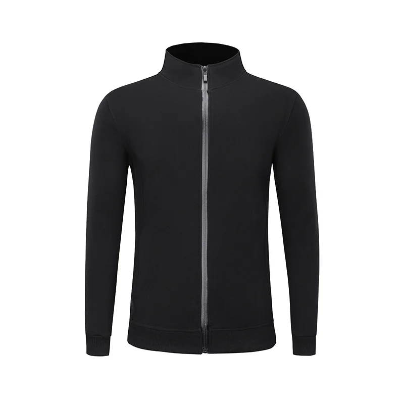 2022 New OEM wholesale stand collar zipper sweater 500 gsm hoodie high-quality Long sleeve Plush fitness hoodies