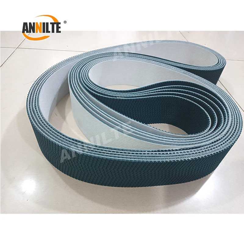 Annilte antiskid rubber conveyors cyan pattern convayor belt Rubber Rough Top  PVC grip  conveyor belt